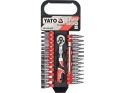 KOMPLET NASADEK Z AKCESORIAMI YATO 1/4" (28 el.)