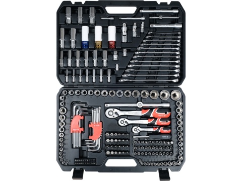 ZESTAW NARZĘDZIOWY YATO 1/4", 3/8", 1/2" (198 el.)