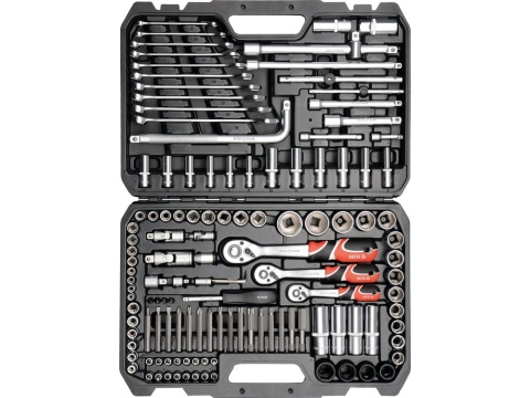 ZESTAW NARZĘDZIOWY YATO 1/4'', 3/8'', 1/2'', (128 el.)