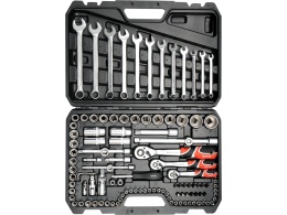 ZESTAW NARZĘDZIOWY YATO 1/4", 3/8", 1/2" (111 el.) - YT-38831