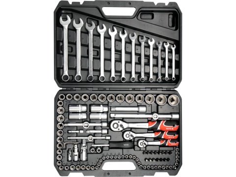 ZESTAW NARZĘDZIOWY YATO 1/4", 3/8", 1/2" (111 el.)