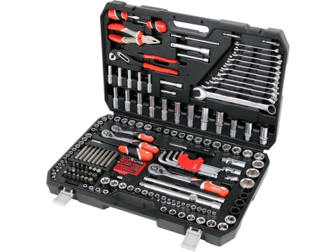 ZESTAW NARZĘDZIOWY YATO 1/4", 3/8", 1/2" (225 el.)