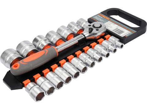 ZESTAW NASADEK Z GRZECHOTKĄ STHOR 1/2" (19 el.)