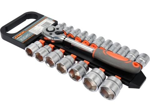 ZESTAW NASADEK Z GRZECHOTKĄ STHOR 1/2" (19 el.)