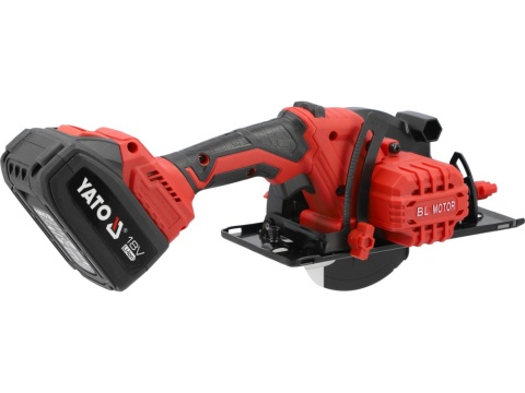 PILARKA TARCZOWA YATO 18V, 140 MM, 6150 MIN⁻¹ – 2 x AKUMULATOR 4 AH