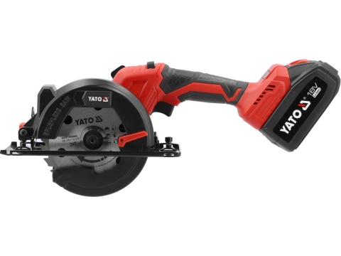 PILARKA TARCZOWA YATO 18V, 140 MM, 6150 MIN⁻¹ – 2 x AKUMULATOR 4 AH