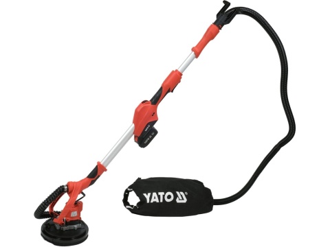 SZLIFIERKA DO GIPSU YATO 18V Z SYSTEMEM ODSYSANIA PYŁU – AKUMULATOR 4 AH