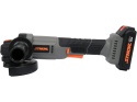 SZLIFIERKA KĄTOWA STHOR 20V 125 mm – AKUMULATOR 2 Ah