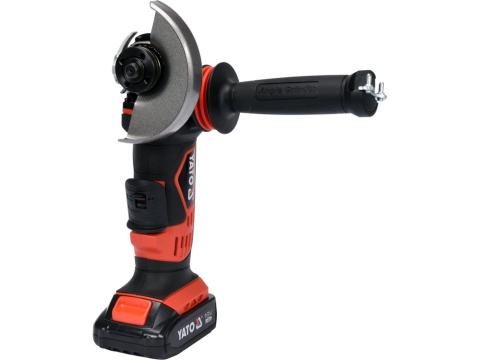 SZLIFIERKA KĄTOWA YATO 18V, 125 MM, 10000 MIN⁻¹ – AKUMULATOR 2 AH