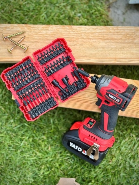 ZAKRĘTARKA UDAROWA YATO 18V, 1/4'', 230 NM – AKUMULATOR 4 AH