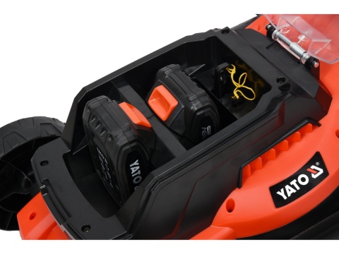 KOSIARKA AKUMULATOROWA YATO 36V, 34 CM – DWA AKUMULATORY 2 AH