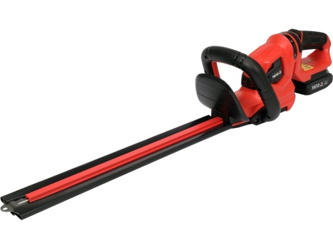 NOŻYCE DO ŻYWOPŁOTU AKUMULATOROWE YATO 18V, 45 CM, OBROTOWE – AKUMULATOR 2.0 AH