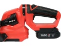 NOŻYCE DO ŻYWOPŁOTU AKUMULATOROWE YATO 18V, 55 CM, OBROTOWE – AKUMULATOR 2.0 AH