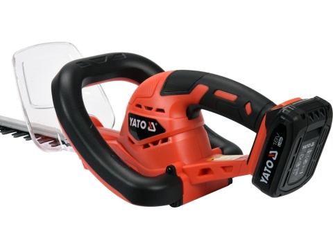 NOŻYCE DO ŻYWOPŁOTU AKUMULATOROWE YATO 18V, 56 CM – AKUMULATOR 2.0 AH
