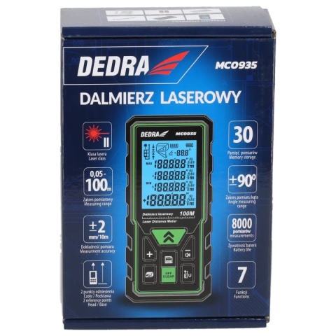 DALMIERZ LASEROWY 100 m DEDRA MC0935