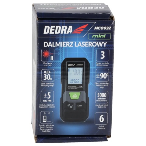 DALMIERZ LASEROWY 30 m DEDRA MC0932 – MINI DALMIERZ