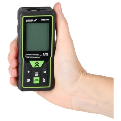 DALMIERZ LASEROWY 50 m DEDRA MC0933 – PRECYZYJNY DALMIERZ DO DOMU