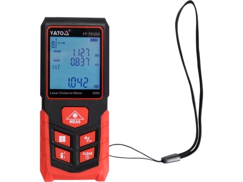 DALMIERZ LASEROWY YATO 0,05–100 M – FUNKCJA POMIARU CIĄGŁEGO, POWIERZCHNI I KUBATURY