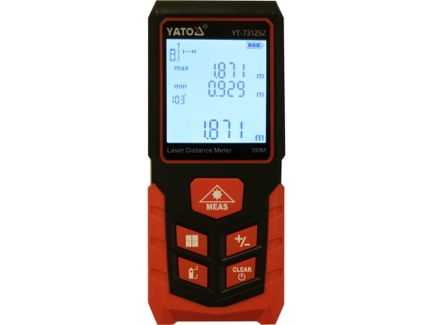 DALMIERZ LASEROWY YATO 0,05–100 M – FUNKCJA POMIARU CIĄGŁEGO, POWIERZCHNI I KUBATURY