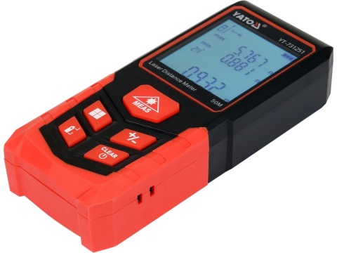 DALMIERZ LASEROWY YATO 0,05–50 M – FUNKCJA POMIARU CIĄGŁEGO, POWIERZCHNI I KUBATURY