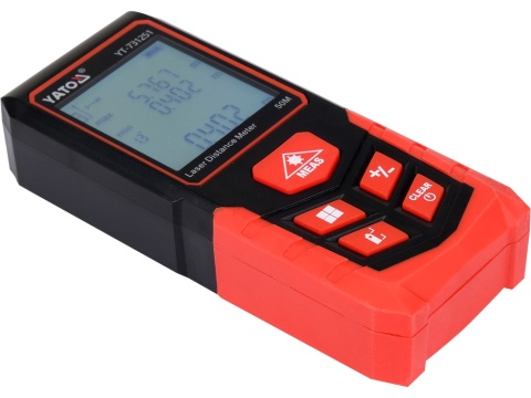 DALMIERZ LASEROWY YATO 0,05–50 M – FUNKCJA POMIARU CIĄGŁEGO, POWIERZCHNI I KUBATURY