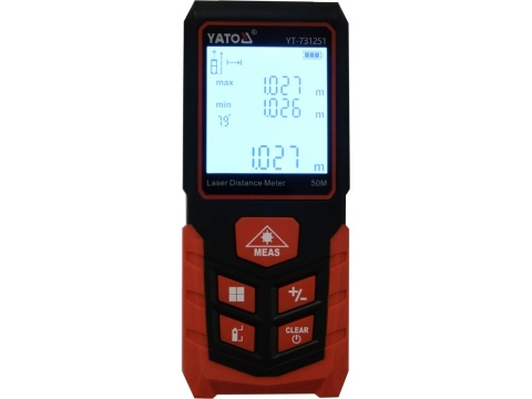 DALMIERZ LASEROWY YATO 0,05–50 M – FUNKCJA POMIARU CIĄGŁEGO, POWIERZCHNI I KUBATURY