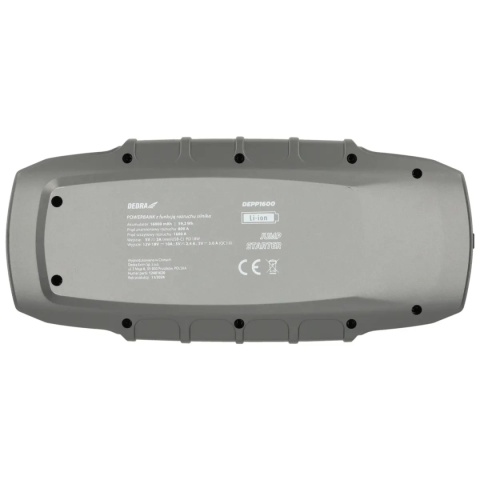POWER-BANK Z FUNKCJĄ ROZRUCHU SILNIKA DEDRA DEPP1600 16000 mAh 1600 A 12 V Li-Ion