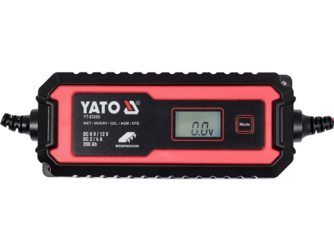 PROSTOWNIK ELEKTRONICZNY YATO Z WYŚWIETLACZEM LCD – ZAKRES 6V/2A 12V/4A