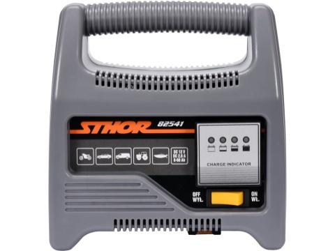 PROSTOWNIK STHOR 12V 4A 60Ah Z LEDOWYM WSKAŹNIKIEM NAŁADOWANIA