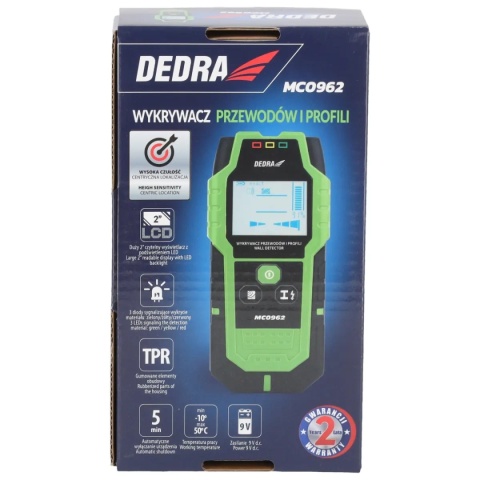 WYKRYWACZ – DETEKTOR PRZEWODÓW I PROFILI DEDRA MC0962