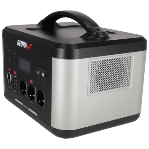 STACJA ZASILANIA DEDRA DEZS1500 1500 W 1408 Wh LiFePO₄ Z FUNKCJĄ ROZRUCHU 12 V