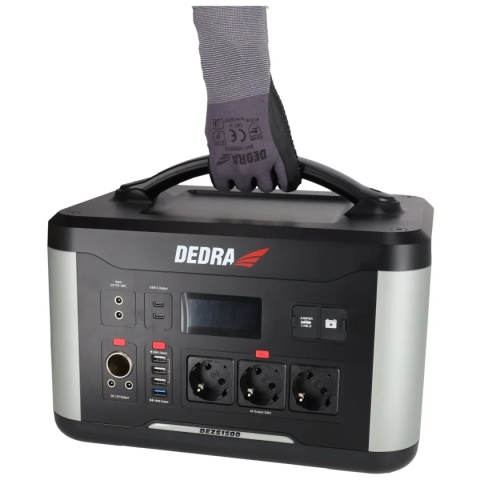 STACJA ZASILANIA DEDRA DEZS1500 1500 W 1408 Wh LiFePO₄ Z FUNKCJĄ ROZRUCHU 12 V