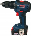 WIERTARKO-WKRĘTARKA AKUMULATOROWA BOSCH GSR 18V-50 18 V 50 Nm BRUSHLESS 2×2.0 Ah Li-Ion L-CASE