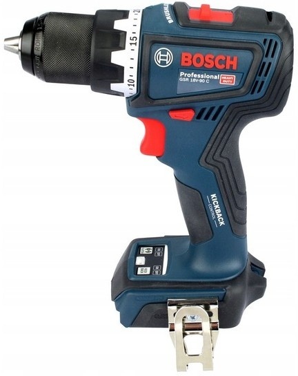 WIERTARKO-WKRĘTARKA AKUMULATOROWA BOSCH GSR 18V-90 C 18 V 64 Nm BRUSHLESS – BEZ AKUMULATORA