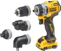 WIERTARKO-WKRĘTARKA AKUMULATOROWA DEWALT 12 V 57 Nm 2×3.0 Ah 4 GŁOWICE TSTAK DCD703L2T