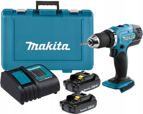 WIERTARKO-WKRĘTARKA AKUMULATOROWA MAKITA 18V 42 Nm 2×1,5Ah Li-Ion