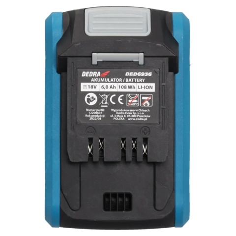 AKUMULATOR / BATERIA DEDRA SAS+ALL DED6936 6.0Ah Li-Ion 18V