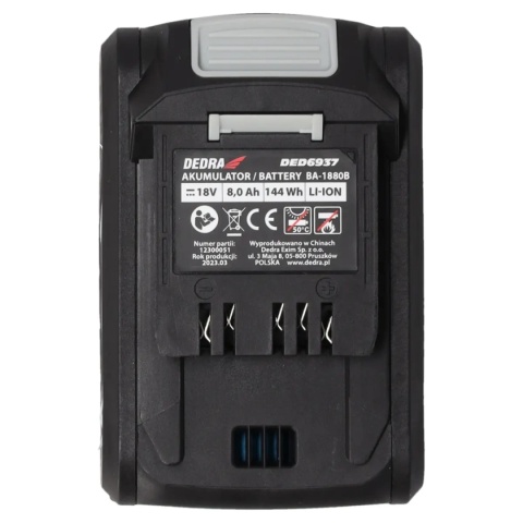AKUMULATOR / BATERIA DEDRA SAS+ALL DED6937 8.0Ah Li-Ion 18V
