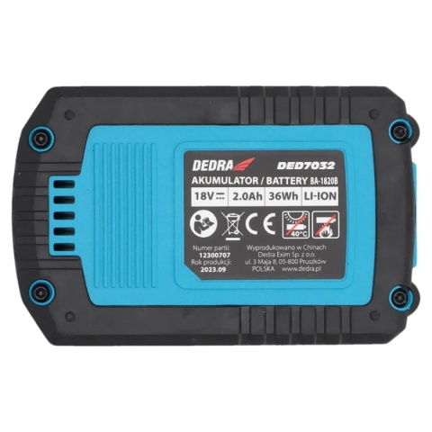 AKUMULATOR / BATERIA DEDRA SAS+ALL DED7032 2.0Ah Li-Ion
