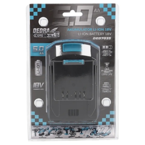 AKUMULATOR / BATERIA DEDRA SAS+ALL DED7035 5.0Ah Li-Ion 18V