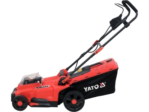 KOSIARKA AKUMULATOROWA YATO 36V, 37 CM – 2× AKUMULATOR 4 AH, PODWÓJNA ŁADOWARKA