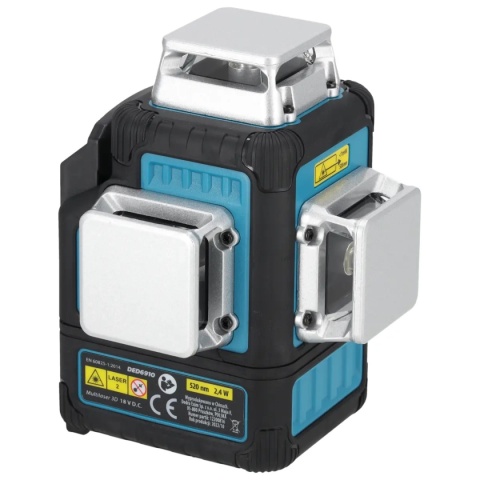 POZIOMICA LASEROWA 3D DEDRA SAS+ALL DED6910 ZIELONY LASER OSRAM – MULTILASER 3D - BEZ AKUMULATORA