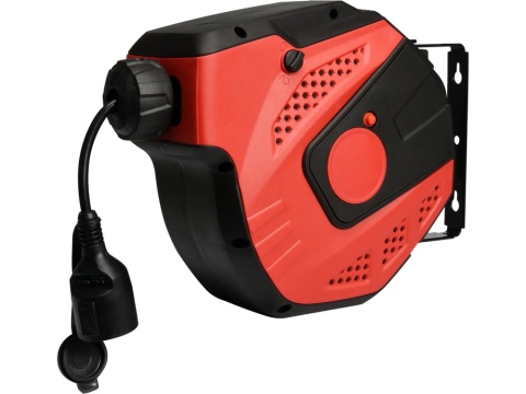 PRZEDŁUŻACZ ELEKTRYCZNY NA ZWIJAKU AUTOMATYCZNYM YATO 3 × 1,5 mm² – 20 m, IP34, ZABEZPIECZENIE TERMICZNE