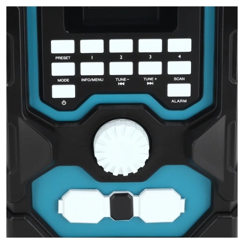 RADIO WARSZTATOWE AKUMULATOROWE DEDRA SAS+ALL DED7006BT 18V DAB+/FM BLUETOOTH USB – BEZ AKUMULATORA