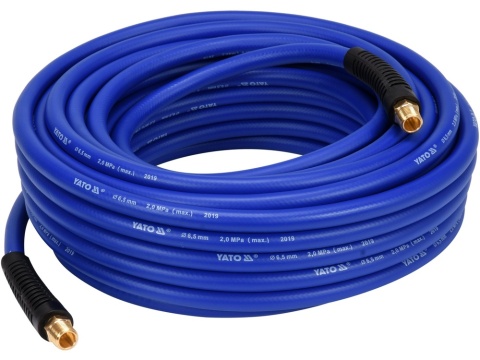 WĄŻ PNEUMATYCZNY HYBRYDOWY YATO 1/4" – 20 m – KOŃCÓWKI G1/4"
