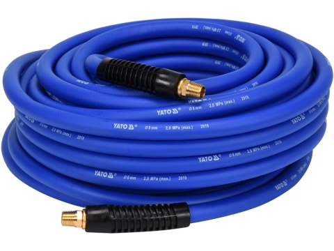 WĄŻ PNEUMATYCZNY HYBRYDOWY YATO 3/8" – 20 m – KOŃCÓWKI G1/4"