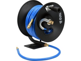 WĄŻ PNEUMATYCZNY NA ZWIJAKU YATO 10 mm – 15 m – Z SZYBKOZŁĄCZAMI