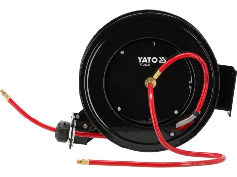 WĄŻ PNEUMATYCZNY NA ZWIJAKU YATO 9,5 mm (3/8") – 20 m – G1/4"