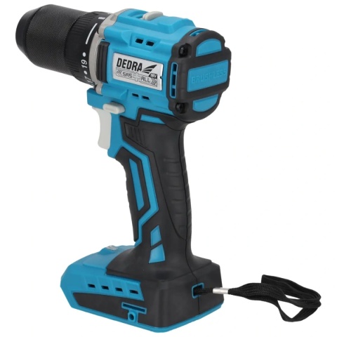 WIERTARKO-WKRĘTARKA AKUMULATOROWA BEZSZCZOTKOWA DEDRA SAS+ALL DED7143 18V 50 Nm KOMPAKTOWA – BEZ AKUMULATORA
