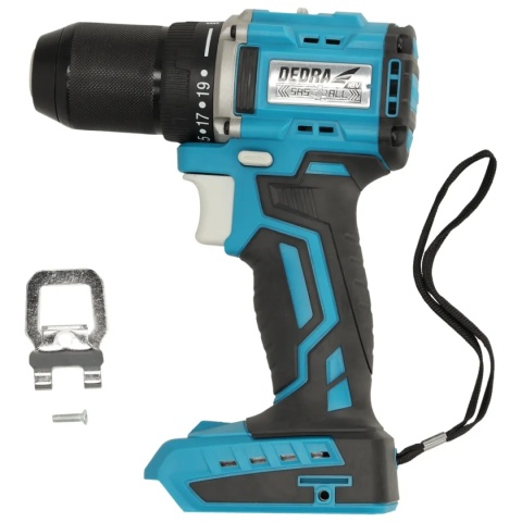 WIERTARKO-WKRĘTARKA AKUMULATOROWA BEZSZCZOTKOWA DEDRA SAS+ALL DED7143 18V 50 Nm KOMPAKTOWA – BEZ AKUMULATORA